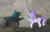 1990184__safe_starlight+glimmer_photo_irl_changeling_craft_artist-colon-malte279_magic+glow_origami_starlight+glimmer+day