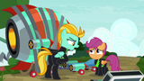 Listen you little shit, we had a deal! You strap yourself to this illegally acquired horse SpaceX jet engine and I won&#039;t tell anyone you had a wet dream about Diamond Tiara, got it