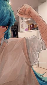 3627535__safe_artist-colon-cadence_sniffa_sonata+dusk_human_equestria+girls_g4_clothes_eyebrows_eyebrows+visible+through+hair_female_indoors_scar_self+harm_self