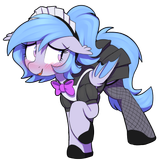 3321126__safe_artist-colon-thebatfang_oc_oc+only_oc-colon-lucky+roll_bat+pony_pony_apron_bat+pony+oc_bat+wings_blushing_bowtie_clothes_cute_dress_embarrassed_fe (1)