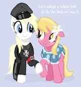 aryanne adopts a white foal