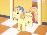 3038208__safe_pony_solo_male_earth+pony_screencap_hat_freckles_foal_g1_colt_cap_baseball+cap_my+little+pony+tales_backwards+ballcap_too+sick+to+notic