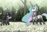 twilight_snake_v_boss_celestia_by_johnjoseco-d4ct4vs