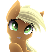 2128157__safe_artist-colon-posionjoke_edit_applejack_adorable+face_cute_earth+pony_explicit+source_eye+clipping+through+hair_female_freckles_jackabetes