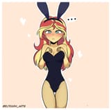 3440738__suggestive_alternate+version_artist-colon-trash+art_sunset+shimmer_human_equestria+girls_g4_-dot--dot--dot-_bare+shoulders_black+leotard_blushing_breas