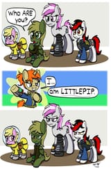 3347086__safe_artist-colon-ebbysharp_derpibooru+import_oc_oc-colon-blackjack_oc-colon-hired+gun_oc-colon-littlepip_oc-colon-murky_oc-colon-puppysmiles_