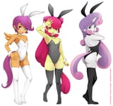 3587151__suggestive_alternate+version_artist-colon-lalox_apple+bloom_scootaloo_sweetie+belle_human_equestria+girls_g4_ass_black+leotard_bunny+ears_bunny+suit_bu