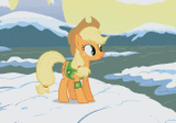 1898025__safe_applejack_solo_pony_clothes_screencap_animated_gif_snow_waving_picture+for+breezies_winter+wrap+up_gif+for+breezies