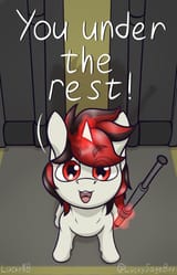 3029813__safe_artist-colon-luckynb_oc_oc+only_oc-colon-blackjack_pony_unicorn_fallout+equestria_fallout+equestria-colon-+project+horizons_baton_cute_fanfic+art_