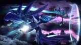 1366111__safe_artist-colon-discordthege_princess+luna_clothes_cloud_cyberpunk_dream_dream+walker+luna_flying_futuristic_goggles_patreon_patreon+logo_po