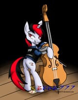 690970__safe_artist-colon-brab777_oc_oc+only_oc-colon-blackjack_pony_unicorn_fallout+equestria_fallout+equestria-colon-+project+horizons_bipedal_butt_cello_clo