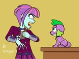 2593626__safe_artist-colon-mayorlight_spike_spike+the+regular+dog_sunny+flare_dog_equestria+girls_g4_my+little+pony+equestria+girls-colon-+friendship+games_clot