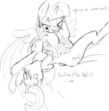 trixie_twilight_tickle_lineart