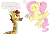 fluttershy giraffe