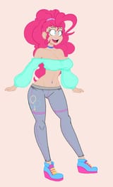 2653605__suggestive_artist-colon-reiduran_color+edit_edit_pinkie+pie_human_breasts_busty+pinkie+pie_colored_happy_humanized_smiling