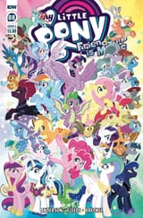 2424744__safe_artist-colon-tony+fleecs_idw_official+comic_angel+bunny_apple+bloom_applejack_derpy+hooves_fizzlepop+berrytwist_flash+magnus_fluttershy_gallus_gum