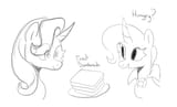3284449__safe_artist-colon-pantheracantus_starlight+glimmer_trixie_pony_unicorn_g4_bread_duo_food_sandwich_simple+background_toast_white+background