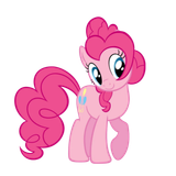 7266247__safe_artist-colon-scotbarnnet_imported+from+derpibooru_pinkie+pie_earth+pony_pony_female_mare_raised+hoof_simple+background_solo_standing_transparent+b