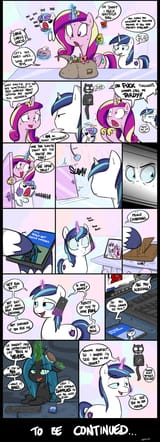 1234410__suggestive_queen+chrysalis_princess+cadance_shining+armor_princess+flurry+heart_female_pony_oc_mare_male_unicorn_open+mouth_comic_stallion_p