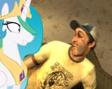 120229__safe_princess+celestia_crossover_princess+molestia_left+4+dead_left+4+dead+2_ellis