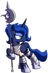 3172958__safe_artist-colon-maretian_ponerpics+import_princess+luna_alicorn_pony_alternate+hairstyle_armor_armored+pony_female_halberd_image_mare_png_po