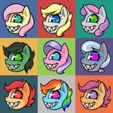 3212699__safe_artist-colon-darkdoomer_ponerpics+import_diamond+tiara_fluttershy_rainbow+dash_scootaloo_silver+spoon_sweetie+belle_oc_oc-colon-anonfilly