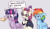 dashie at the nerd booping station