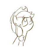 applejack headpat