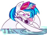 1266197__safe_artist-colon-jowybean_bon+bon_dj+pon-dash-3_lyra+heartstrings_octavia+melody_sweetie+drops_vinyl+scratch_expressions_faic_glasses