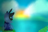 583627__safe_artist-colon-richuyue_derpibooru+import_changeling+queen+oc_oc_unofficial+characters+only_changeling_changeling+queen_blue+changeling_clou