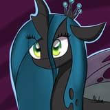 574732__safe_artist-colon-nuke928_derpibooru+import_queen+chrysalis_changeling_changeling+queen_female_solo