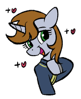 3318919__safe_artist-colon-brella_derpibooru+import_oc_oc-colon-littlepip_pony_unicorn_fallout+equestria_bust_female_gif_heart_hoof+on+chest_horn_image (1)