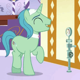 1960009__safe_derpibooru+import_screencap_birch+bucket_applejack&#039;s+_day_+off_animated_animation+error_cute_loop_missing+nose_spa+worker_trotting_