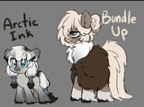6270511__safe_artist-colon-anonymous_edit_oc_oc+only_oc-colon-arctic+ink_oc-colon-bundle+up_pony_clothes_coat_cropped_duo_female_filly_gray+background_mare_simp