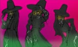 3634041__safe_artist-colon-nyxako__adagio+dazzle_aria+blaze_sonata+dusk_demon_equestria+girls_g4_clothes_crossover_dress_female_glowing_glowing+eyes_gradient+ba