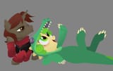 828349__safe_artist-colon-mellowhen_oc_oc+only_oc-colon-double+tap_oc-colon-glade+skimmer_fallout+equestria_fallout+equestria-colon-+anywhere+but+here_fanfic+a