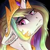 7076285__safe_artist-colon-decemberbreeze_imported+from+derpibooru_princess+celestia_alicorn_pony_angry_bust_crown_female_fire_floppy+ears_frown_jewelry_mare_po