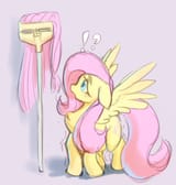 7274580__safe_artist-colon-silver+fox_fluttershy_pegasus_chest+fluff_exclamation+point_female_floppy+ears_fluttermop_gray+background_mare_mop_motion+lines_open+