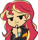 2334353__artist+needed_source+needed_safe_sunset+shimmer_human_equestria+girls_g4_beady+eyes_breasts_bust_cleavage_cute_female_lidded+eyes_looking+at+you_shimme