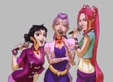 3634947__safe_artist-colon-paledescura_adagio+dazzle_aria+blaze_sonata+dusk_equestria+girls_g4_barely+pony+related_belt_black+hair_bracelet_braid_clothes_clothe