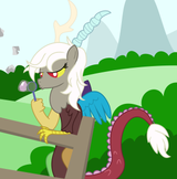 48813__safe_artist-colon-dazed-dash-and-dash-wandering_discord_draconequus_g4_bubble_eris_female_fence_rule+63_solo