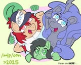 3639693__safe_artist-colon-anonymous_oc_oc+only_oc-colon-anon_oc-colon-conpone_oc-colon-contard_oc-colon-filly+anon_earth+pony_pony_unicorn_-fwslash-mlp-fwslash