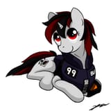 445615__safe_artist-colon-gasmaskfox_oc_oc+only_oc-colon-blackjack_pony_unicorn_fallout+equestria_fallout+equestria-colon-+project+horizons_armor_clothes_cute_