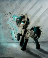 3330986__suggestive_artist-colon-foxinshadow_oc_oc+only_oc-colon-coffee+bean_pony_unicorn_blushing_butt_cigarette_clothes_corset_featureless+crotch_female_garte