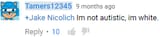 im not autistic, im white