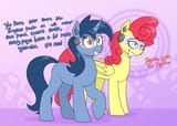 3632959__safe_artist-colon-moonatik_night+shade_strawberry+sunrise_pegasus_pony_unicorn_g4_abstract+background_dialogue_drool_female_grin_horn_hypnogoggles_hypn