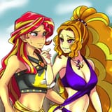 2027308__safe_artist-colon-raika0306_adagio+dazzle_sunset+shimmer_human_equestria+girls_g4_my+little+pony+equestria+girls-colon-+rainbow+rocks_absolute+cleavage