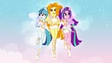 3636658__safe_artist-colon-orin331_adagio+dazzle_aria+blaze_sonata+dusk_human_equestria+girls_g4_clothes_eyeshadow_female_floating_gem_glowing_high+heels_holdin