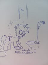 3025142__safe_artist-colon-pony+quarantine_derpibooru+import_oc_oc-colon-littlepip_pony_unicorn_fallout+equestria_female_image_jpeg_mare_monochrome_sol