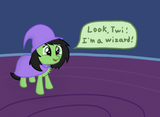2336270__safe_artist-colon-craftycirclepony_derpibooru+exclusive_oc_oc+only_oc-colon-filly+anon_earth+pony_pony_chest+fluff_clothes_cute_dialogue_female_filly_f